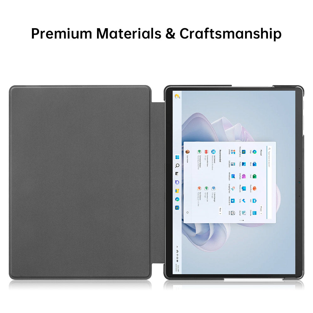 CVR-MS-SFPR9 | Microsoft Surface Pro 11 / 10 / 9 | Smart Folio Case with PU Leather Cover