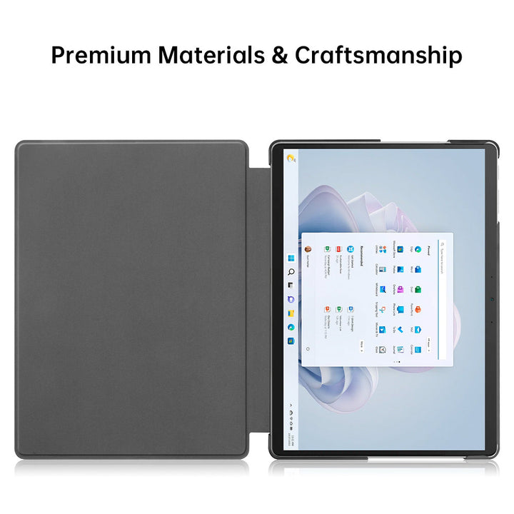CVR-MS-SFPR9 | Microsoft Surface Pro 11 / 10 / 9 | Smart Folio Case with PU Leather Cover