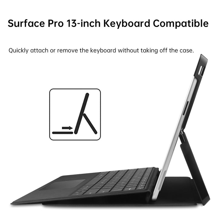 CVR-MS-SFPR9 | Microsoft Surface Pro 13-inch Copilot+ PC | Smart Folio Case with PU Leather Cover
