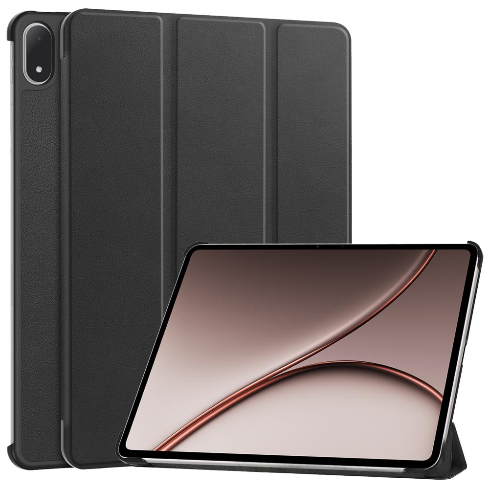 ARMOR-X OnePlus Pad 4 shockproof case, impact protection cover. Smart Tri-Fold Stand Magnetic PU Cover. Hand free typing, drawing, video watching.