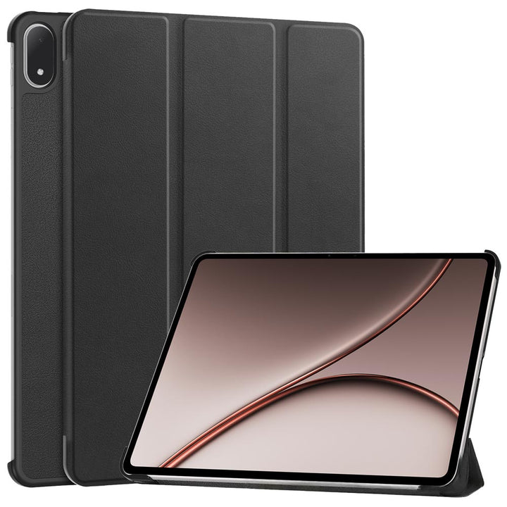 ARMOR-X OnePlus Pad 4 shockproof case, impact protection cover. Smart Tri-Fold Stand Magnetic PU Cover. Hand free typing, drawing, video watching.