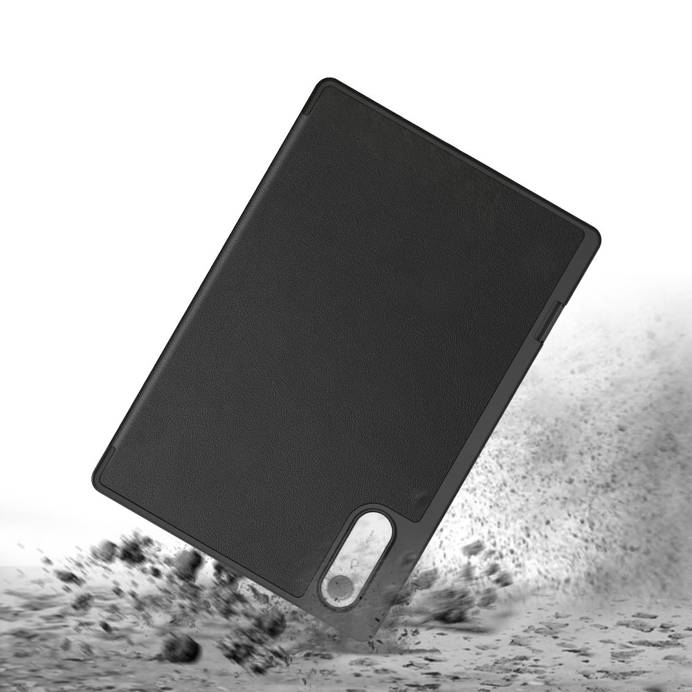 ARMOR-X Lenovo Idea Tab Pro (Gen 2) TB390 shockproof case, impact protection cover with kick stand. Smart Tri-Fold Stand Magnetic PU Cover with the best dropproof protection.