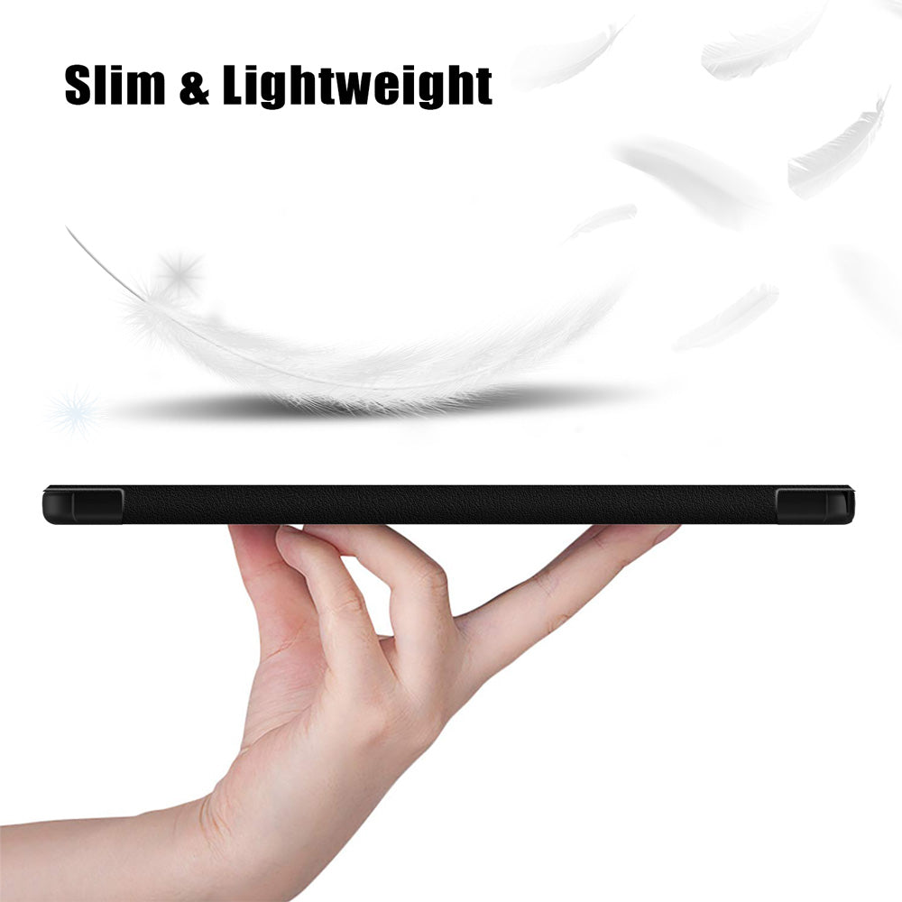 ARMOR-X Samsung Galaxy Tab A9+ A9 Plus SM-X210 / SM-X215 / SM-X216 Smart Tri-Fold Stand Magnetic PU Cover. Slim and light weight.