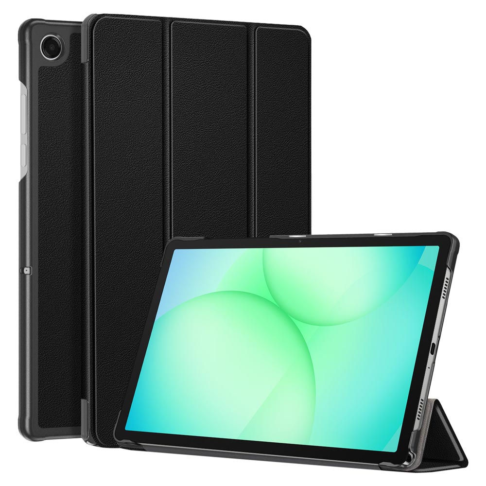 ARMOR-X Samsung Galaxy Tab A11+ A11 Plus ( 11" ) SM-X230 / SM-X235 / SM-X236 shockproof case, impact protection cover. Smart Tri-Fold Stand Magnetic PU Cover. Hand free typing, drawing, video watching.