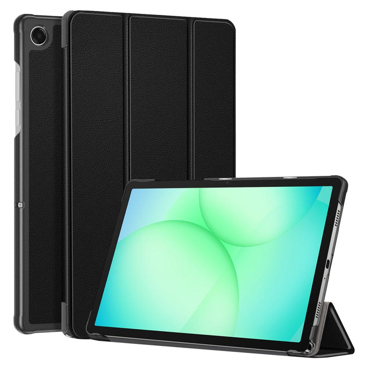 ARMOR-X Samsung Galaxy Tab A11+ A11 Plus ( 11" ) SM-X230 / SM-X235 / SM-X236 shockproof case, impact protection cover. Smart Tri-Fold Stand Magnetic PU Cover. Hand free typing, drawing, video watching.