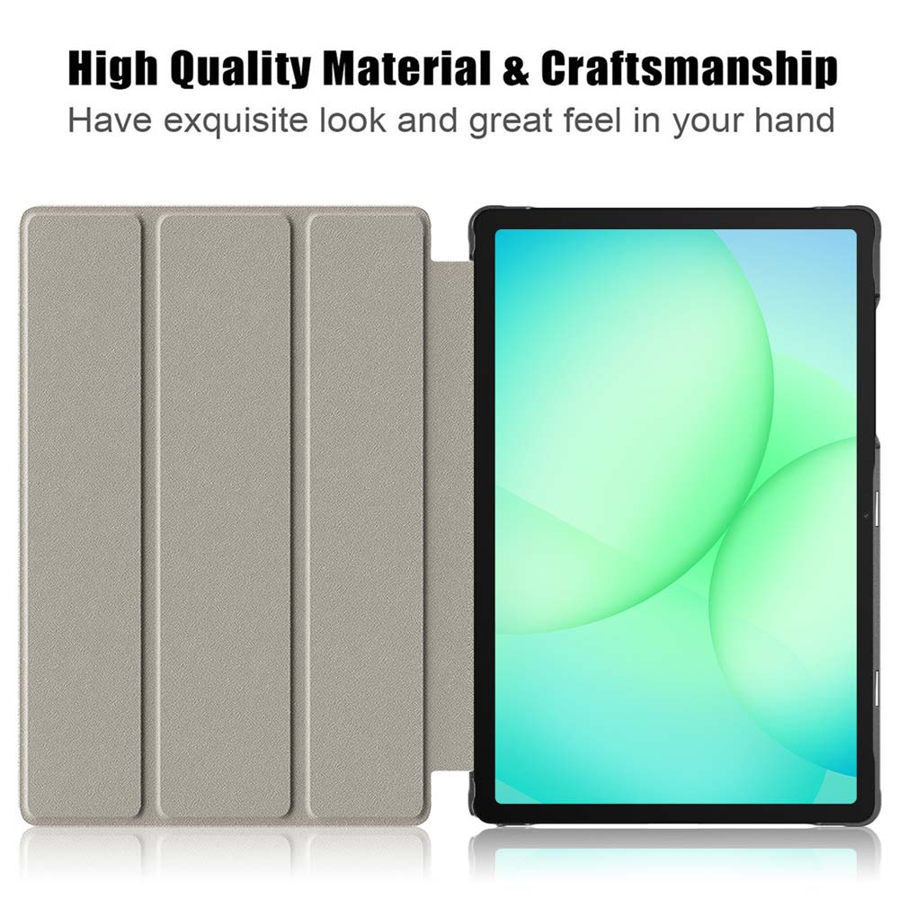 ARMOR-X Samsung Galaxy Tab A11+ A11 Plus ( 11" ) SM-X230 / SM-X235 / SM-X236 Smart Tri-Fold Stand Magnetic PU Cover. With high quality material & craftsmanship.