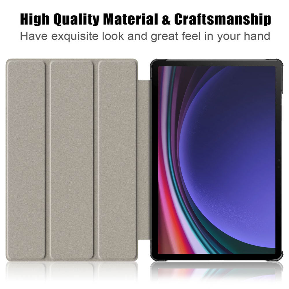 ARMOR-X Samsung Galaxy Tab S9+ S9 Plus SM-X810 / X816 / X818 Smart Tri-Fold Stand Magnetic PU Cover. With high quality material & craftsmanship.
