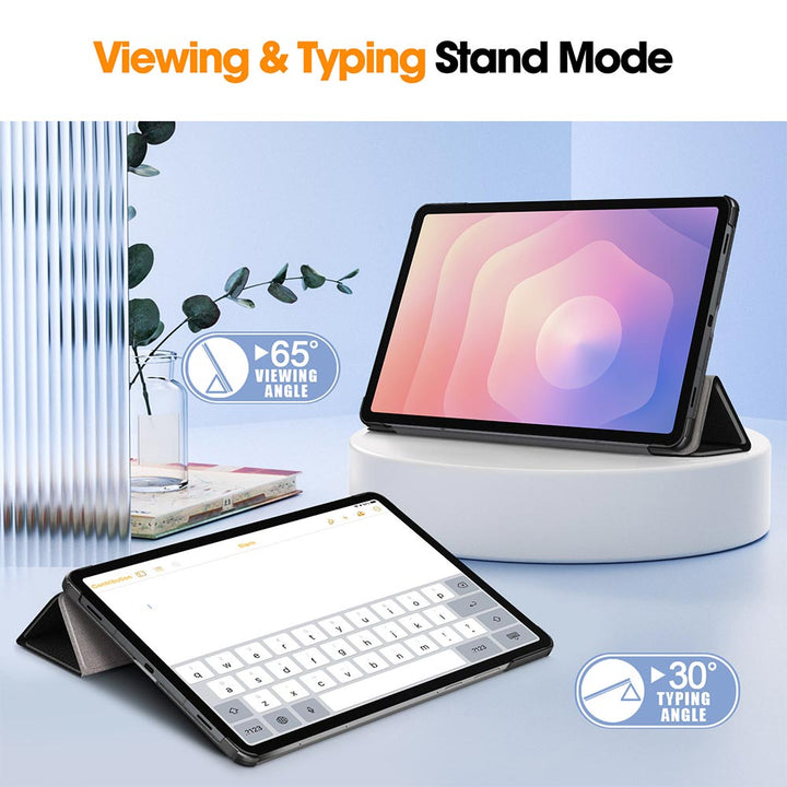 ARMOR-X Samsung Galaxy Tab S12+ S12 Plus SM-X840 / X846 Smart Tri-Fold Stand Magnetic PU Cover.