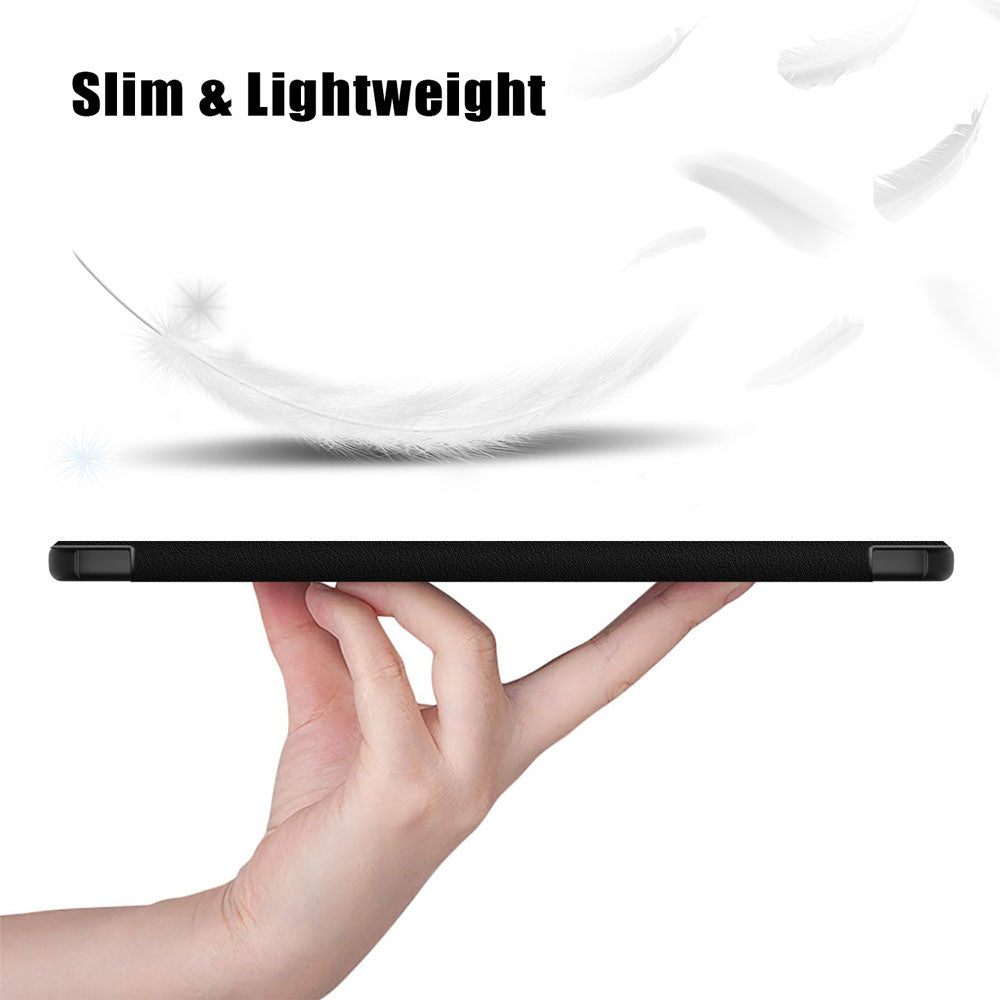 ARMOR-X Samsung Galaxy Tab S12+ S12 Plus SM-X840 / X846 Smart Tri-Fold Stand Magnetic PU Cover. Slim and light weight.