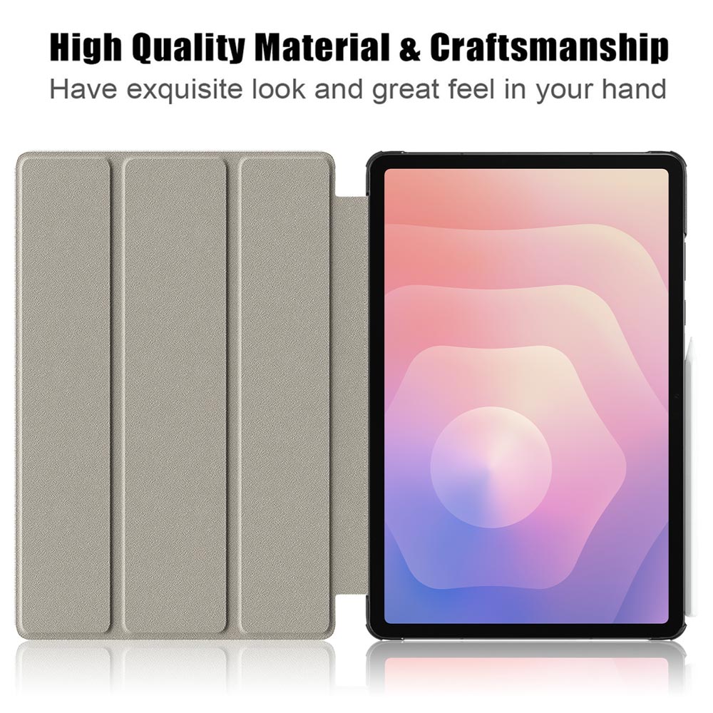 ARMOR-X Samsung Galaxy Tab S12+ S12 Plus SM-X840 / X846 Smart Tri-Fold Stand Magnetic PU Cover. With high quality material &amp; craftsmanship.