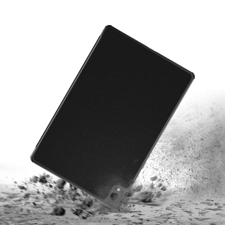 ARMOR-X Samsung Galaxy Tab S12+ S12 Plus SM-X840 / X846 shockproof case, impact protection cover with kick stand. Smart Tri-Fold Stand Magnetic PU Cover with the best dropproof protection.