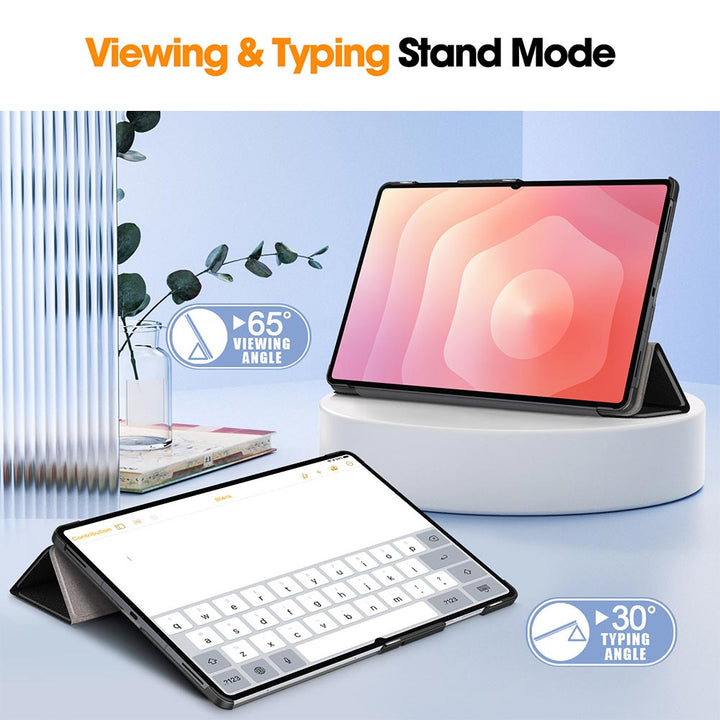 ARMOR-X Samsung Galaxy Tab S11 Ultra SM-X930 / X936 Smart Tri-Fold Stand Magnetic PU Cover.