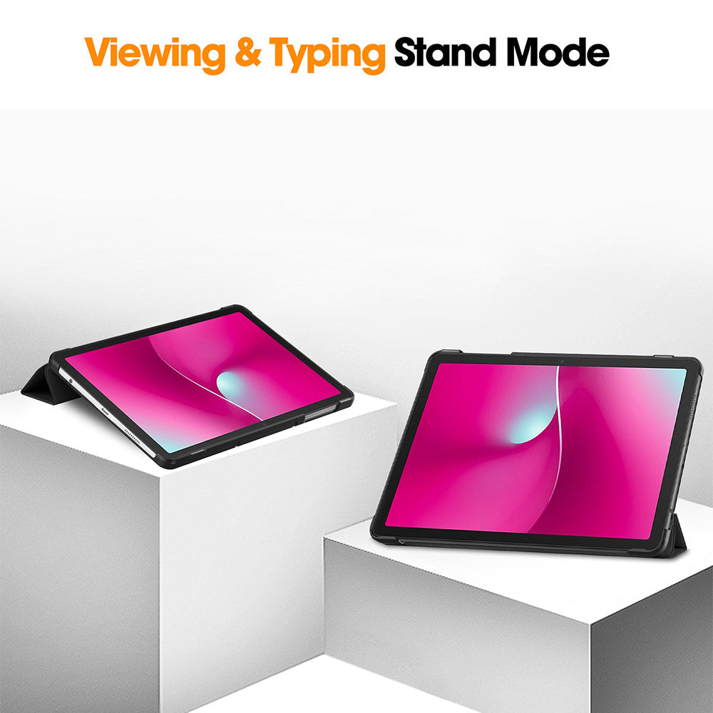 ARMOR-X T-Mobile REVVL Tab 2 Smart Tri-Fold Stand Magnetic PU Cover.
