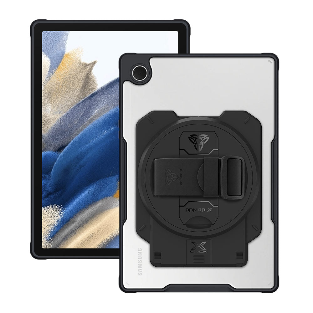 ARMOR-X Samsung Galaxy Tab A8 SM-X200 / X205 Healthcare & Medical-Grade Ultra Slim 4 Corner Impact Protection Case with X-DOCK Modular Eco-System.