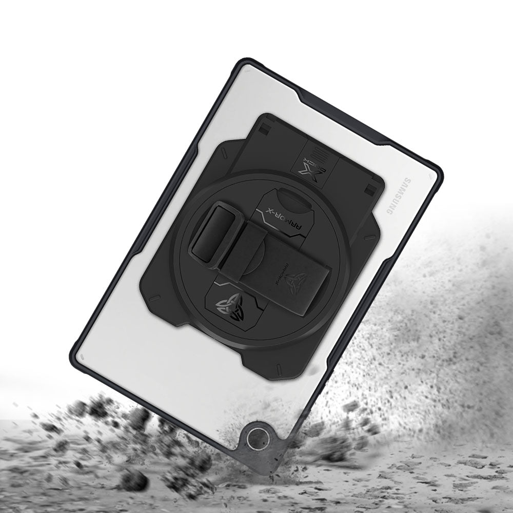 ARMOR-X Samsung Galaxy Tab A8 SM-X200 / X205 Healthcare &amp; Medical-Grade Ultra Slim 4 Corner Impact Protection Case. Shock-absorbing Air-Pillow technology reinforces all four corners to help protect your device from accidental bumps and everyday drops in demanding healthcare environments.