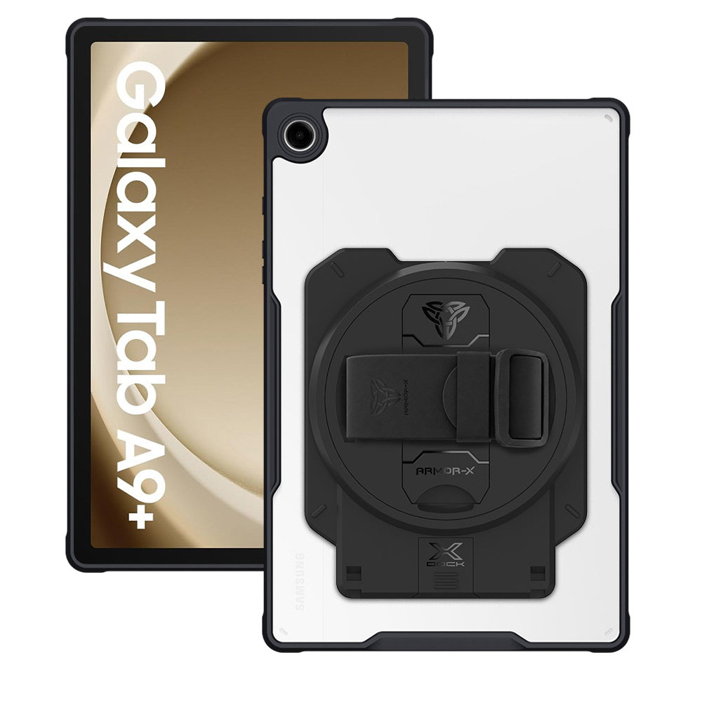 ARMOR-X Samsung Galaxy Tab A9+ A9 Plus ( 11" ) SM-X210 / SM-X215 / SM-X216 Healthcare & Medical-Grade Ultra Slim 4 Corner Impact Protection Case with X-DOCK Modular Eco-System.
