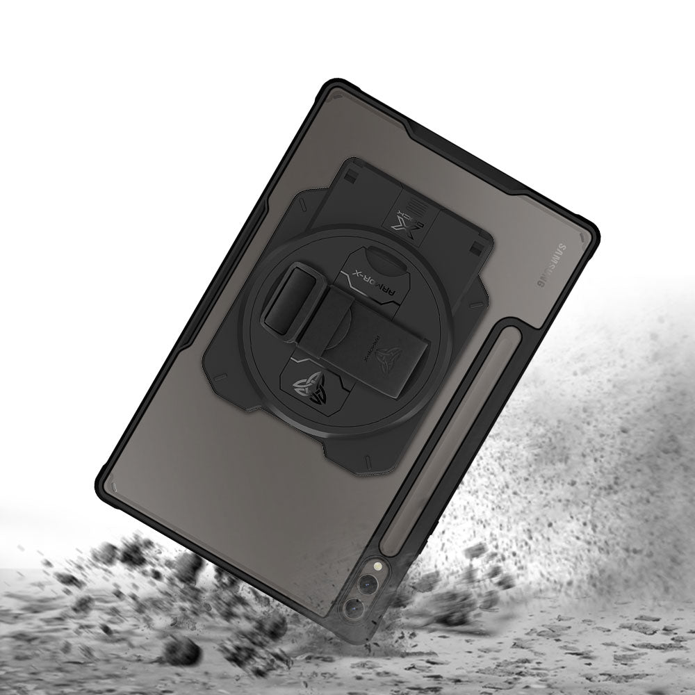 ARMOR-X Samsung Galaxy Tab S9+ S9 Plus SM-X810 / X816 / X818 Healthcare &amp; Medical-Grade Ultra Slim 4 Corner Impact Protection Case. Shock-absorbing Air-Pillow technology reinforces all four corners to help protect your device from accidental bumps and everyday drops in demanding healthcare environments.