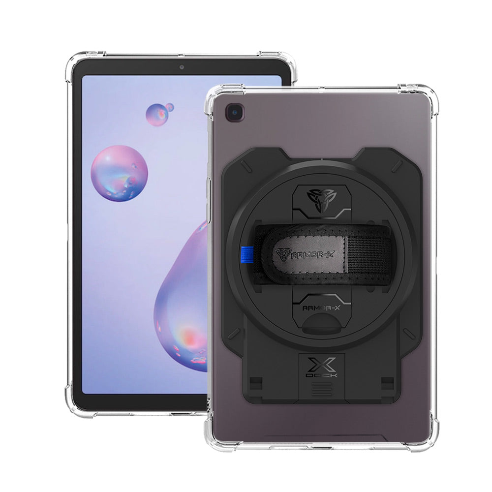 ARMOR-X Samsung Galaxy Tab A 8.4 (2020) SM-T307 ultra slim 4 corner anti-impact tablet case with X-DOCK modular eco-system.