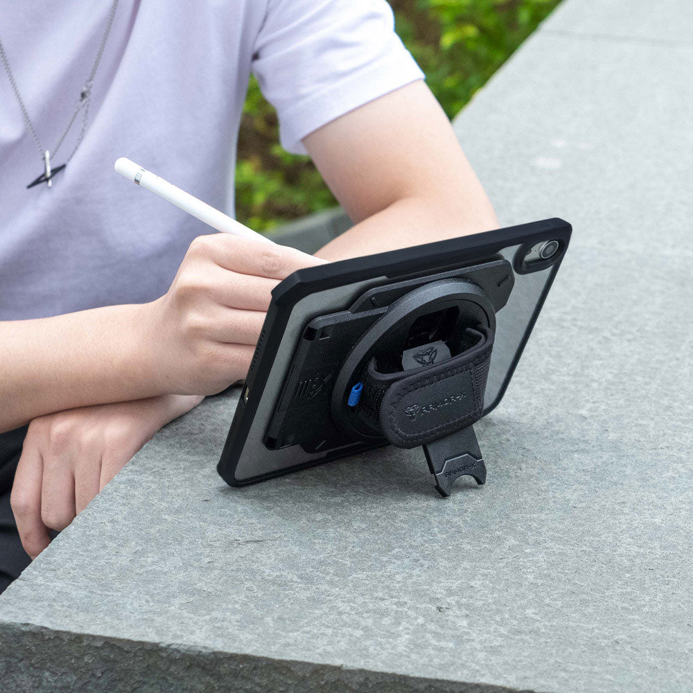 ARMOR-X iPad mini 6 case With the rotating kickstand, you could get the watching angle and typing angle as you want.