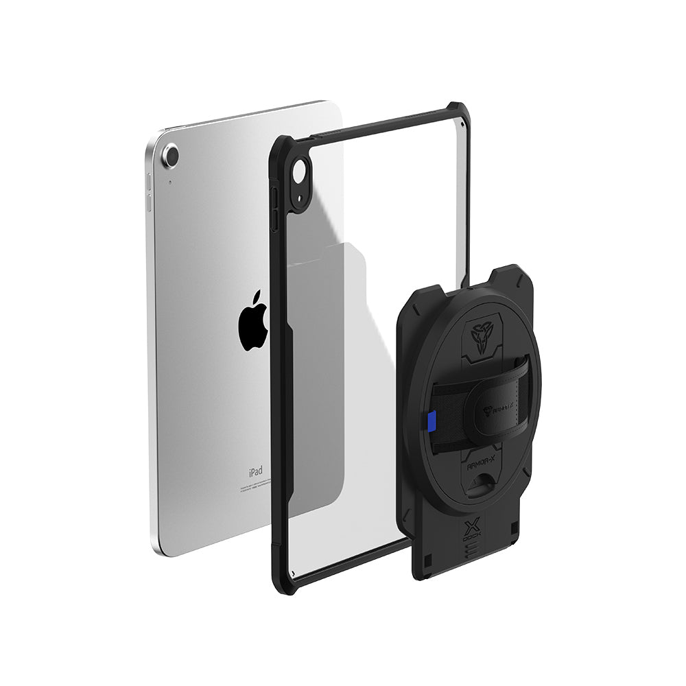 ARMOR-X iPad Air 4 2020 / iPad Air 5 2022 shockproof case with X-DOCK modular eco-system.