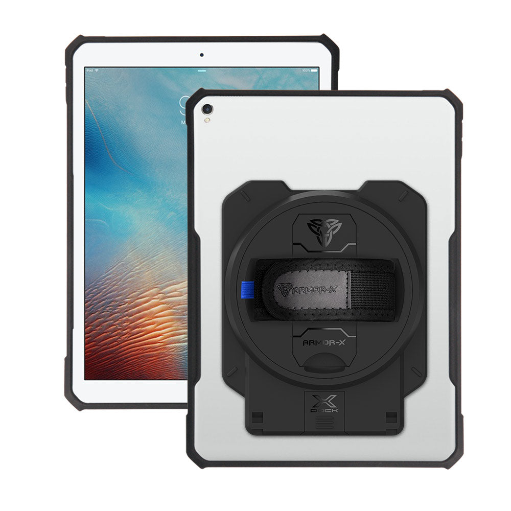 ARMOR-X iPad Pro 10.5 2017 ultra slim 4 corner anti-impact tablet case with X-DOCK modular eco-system.