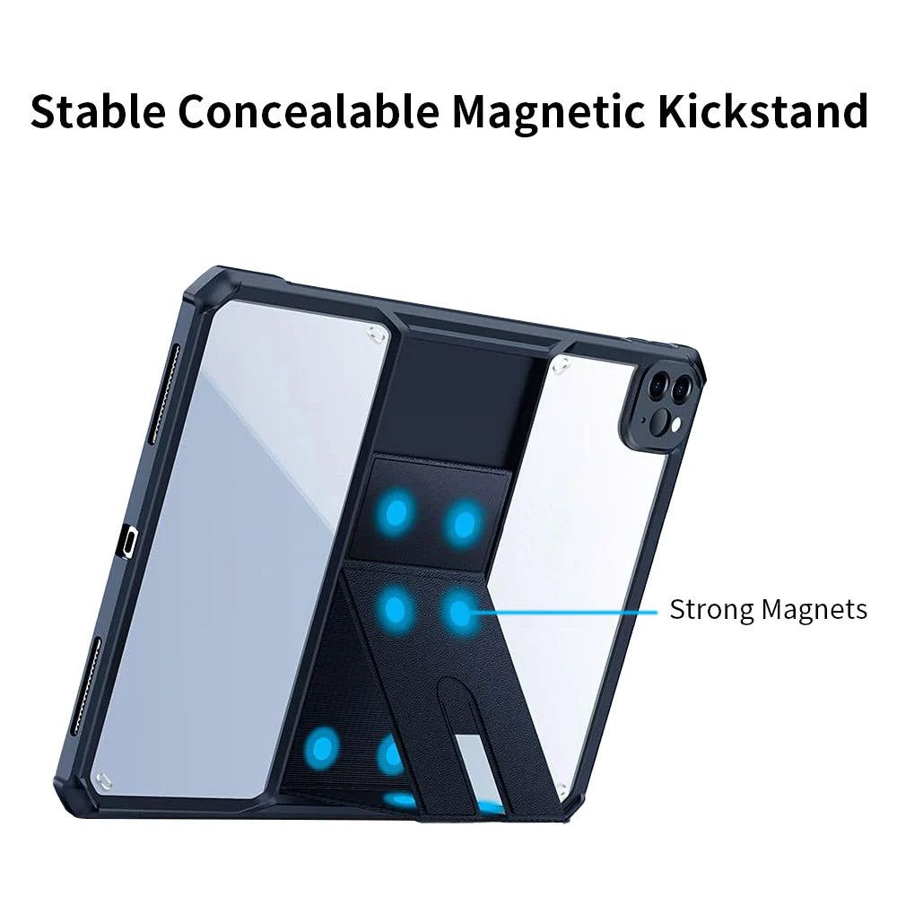 ARMOR-X Xiaomi Mi Pad 5 / 5 Pro 11" shockproof case. Built-in magnetic kickstand easy to push out and back in.
