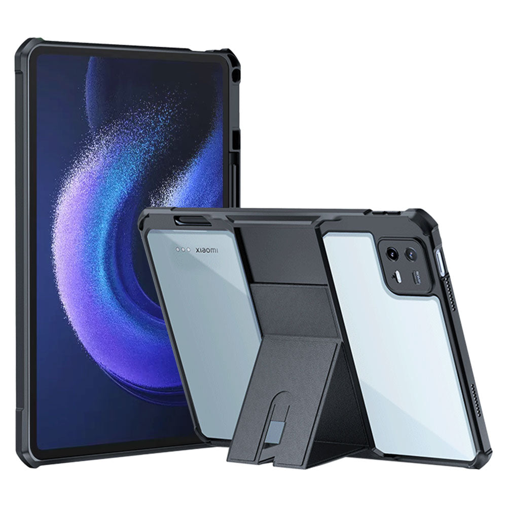ARMOR-X Xiaomi Pad 6 / 6 Pro ultra slim 4 corner shockproof case with magnetic kick-stand.
