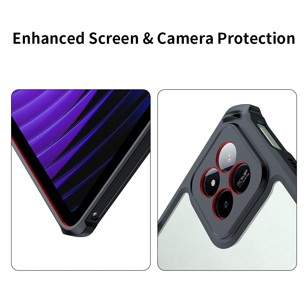 ARMOR-X Xiaomi Pad 7 / 7 Pro ultra slim 4 corner shockproof case with magnetic kick-stand. Raised edges lift the screen and camera lens off the surface to prevent damaging.