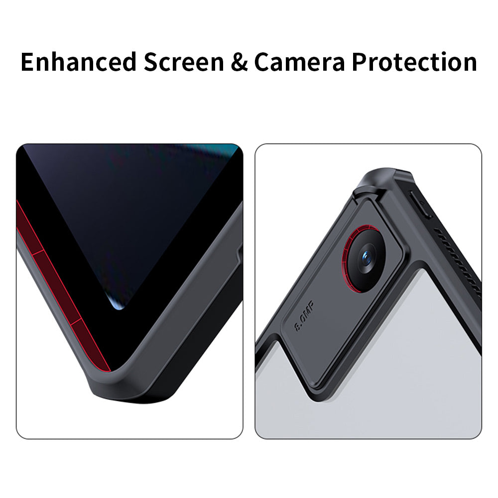 ARMOR-X Xiaomi Redmi Pad ultra slim 4 corner shockproof case with magnetic kick-stand. Raised edges lift the screen and camera lens off the surface to prevent damaging.