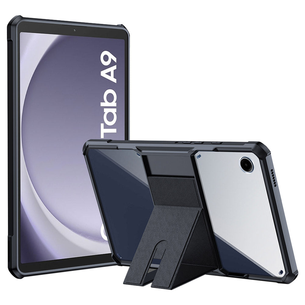 ARMOR-X Samsung Galaxy Tab A9 ( 8.7" ) SM-X110 / SM-X115 ultra slim 4 corner shockproof case with magnetic kick-stand.
