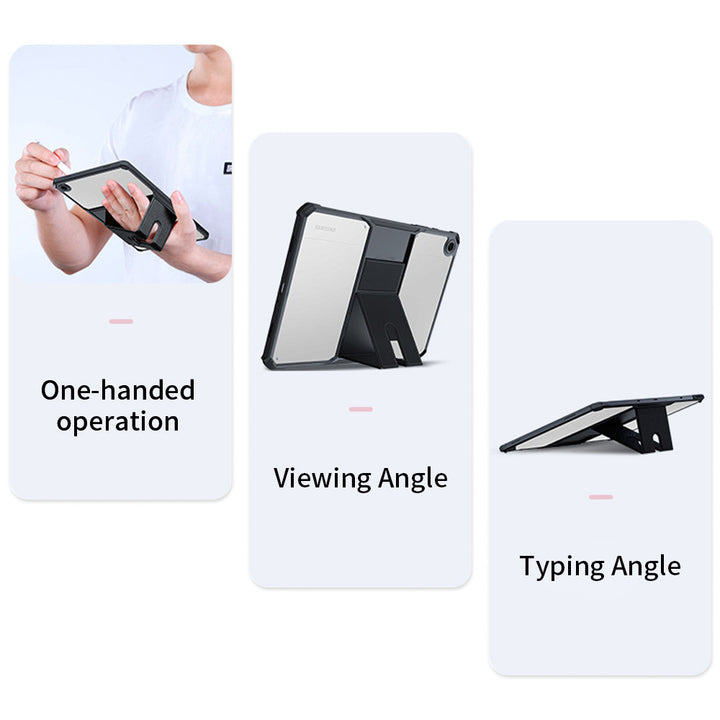ARMOR-X Samsung Galaxy Tab A9+ A9 Plus SM-X210 / SM-X215 / SM-X216 shockproof case. Hand free typing, drawing, video watching.