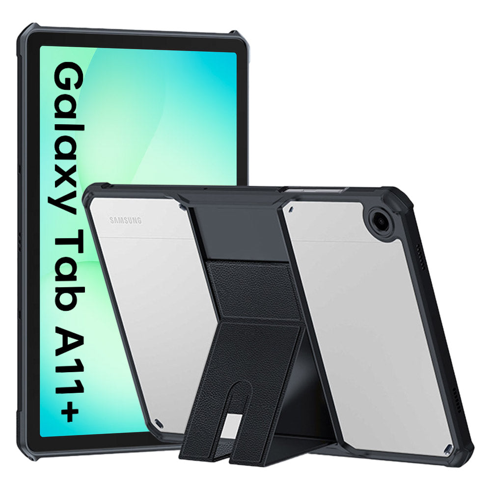 ARMOR-X Samsung Galaxy Tab A11+ A11 Plus ( 11" ) SM-X230 / SM-X235 / SM-X236 / SM-X238 ultra slim 4 corner shockproof case with magnetic kick-stand.