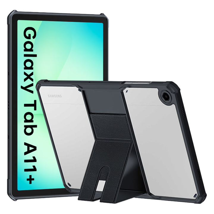 ARMOR-X Samsung Galaxy Tab A11+ A11 Plus ( 11" ) SM-X230 / SM-X235 / SM-X236 / SM-X238 ultra slim 4 corner shockproof case with magnetic kick-stand.
