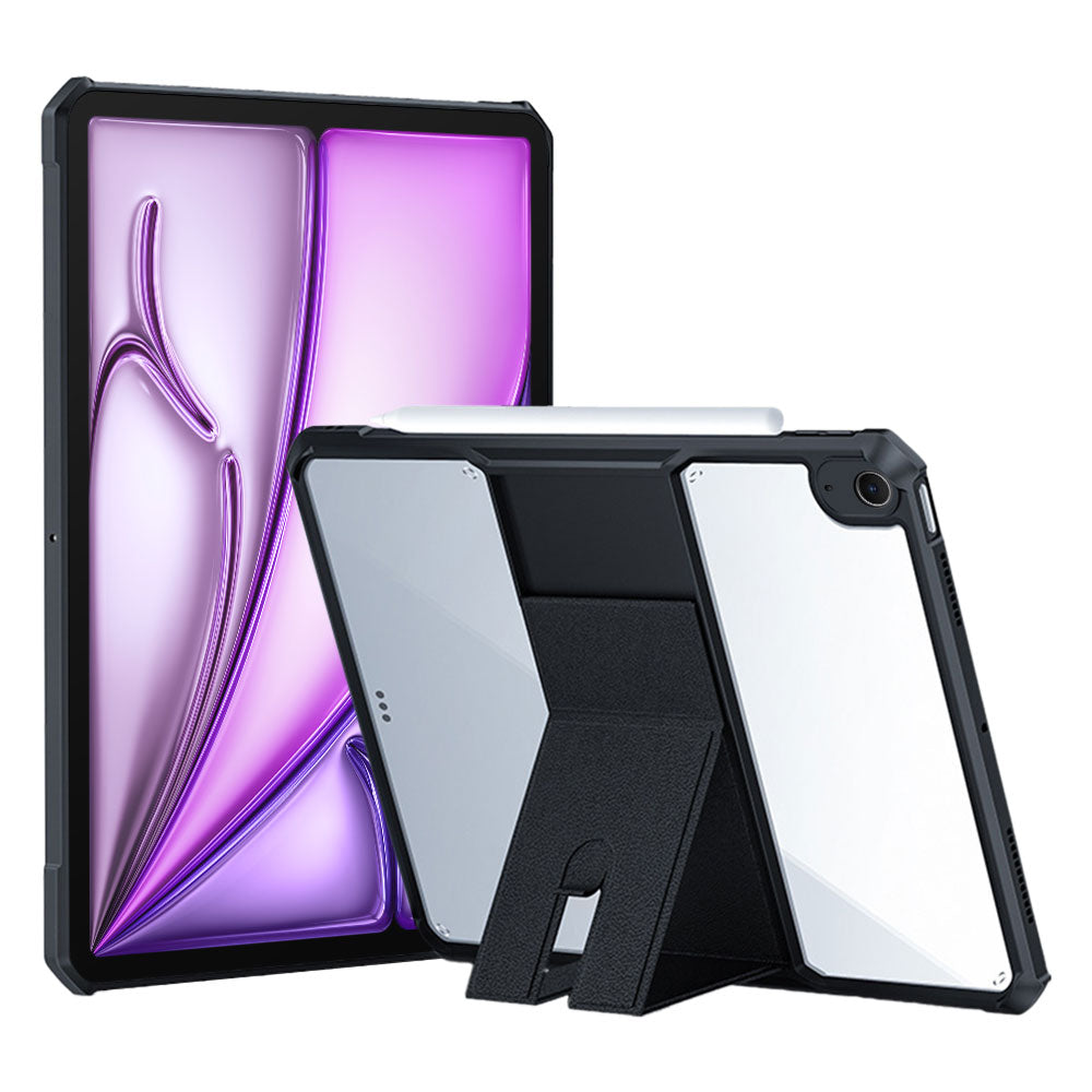 ARMOR-X iPad Air 13 ( M2 ) ultra slim 4 corner shockproof case with magnetic kick-stand.