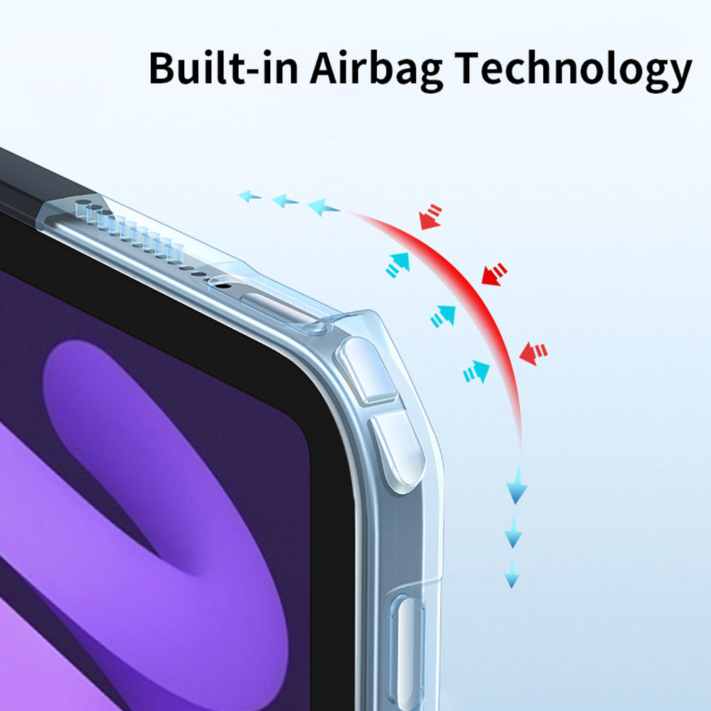 ARMOR-X iPad mini 6 shockproof case. 4 corner shock-absorbent Air-Pillow Technology protects.