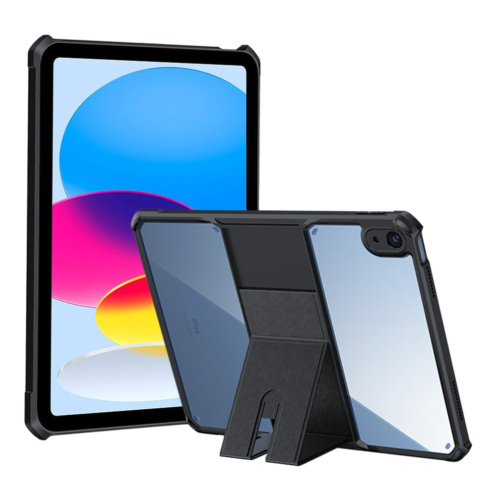 ARMOR-X iPad 10.9 (10th Gen.) ultra slim 4 corner shockproof case with magnetic kick-stand.