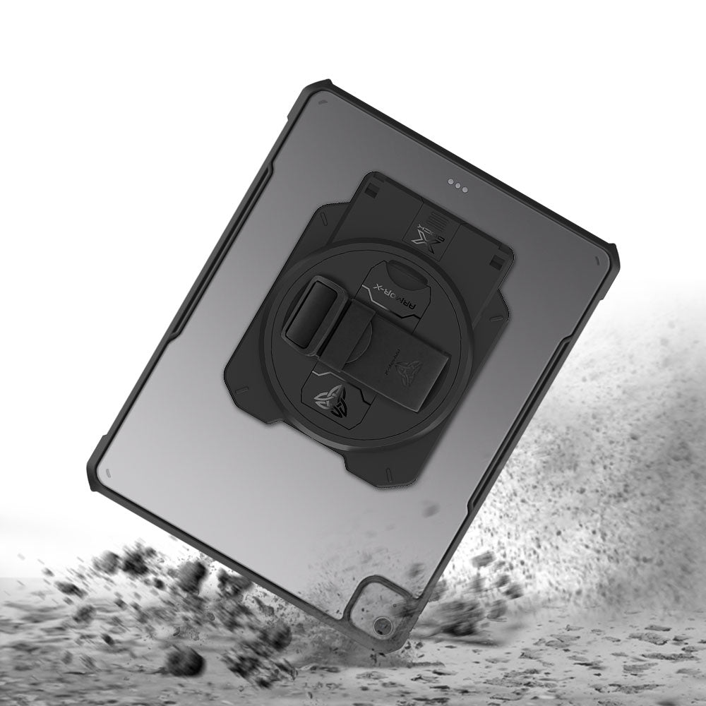 ARMOR-X iPad Air 13 (M2) / (M3) / (M4) Healthcare &amp; Medical-Grade Ultra Slim 4 Corner Impact Protection Case. Shock-absorbing Air-Pillow technology reinforces all four corners to help protect your device from accidental bumps and everyday drops in demanding healthcare environments.