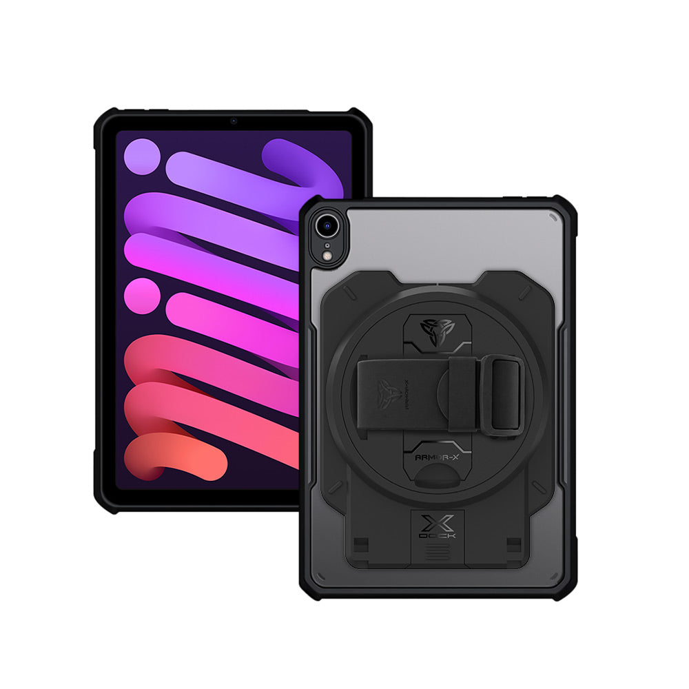 ARMOR-X iPad mini 6 Healthcare & Medical-Grade Ultra Slim 4 Corner Impact Protection Case with X-DOCK Modular Eco-System.