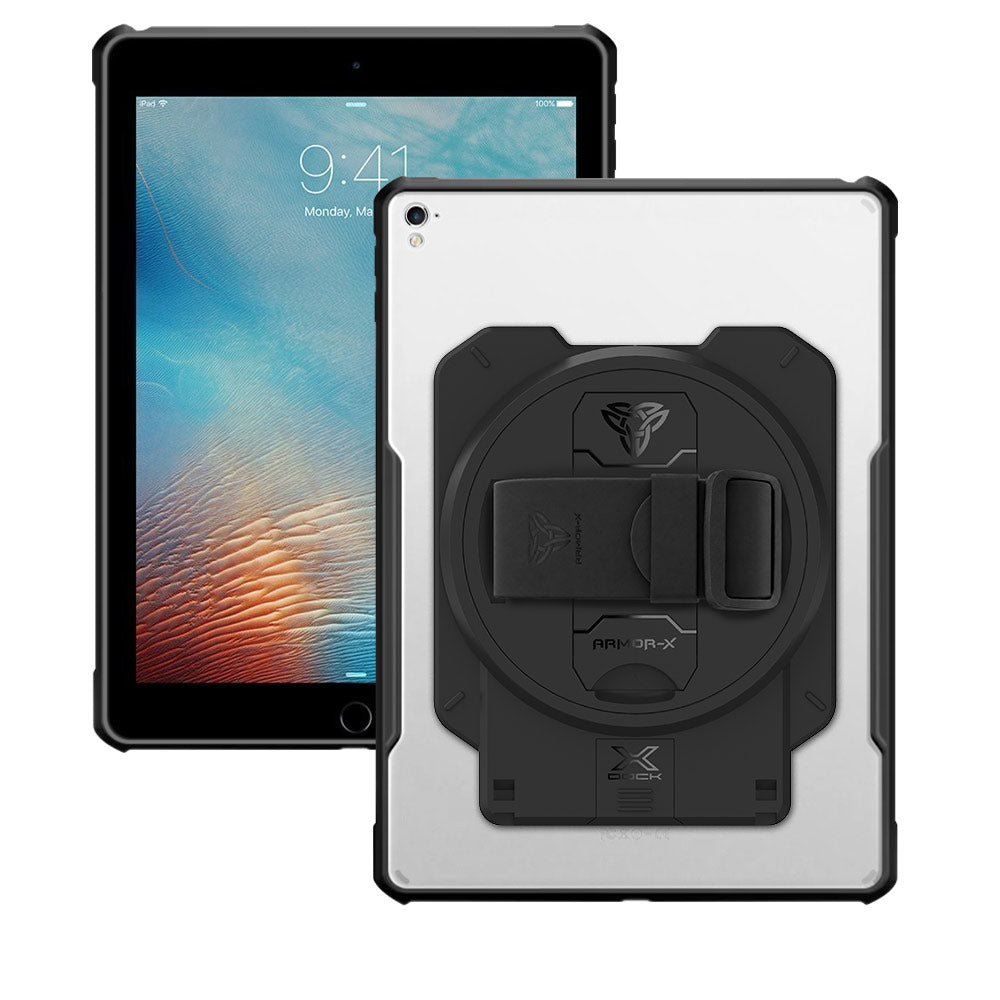 ARMOR-X iPad Air 2 Healthcare &amp; Medical-Grade Ultra Slim 4 Corner Impact Protection Case with X-DOCK Modular Eco-System.