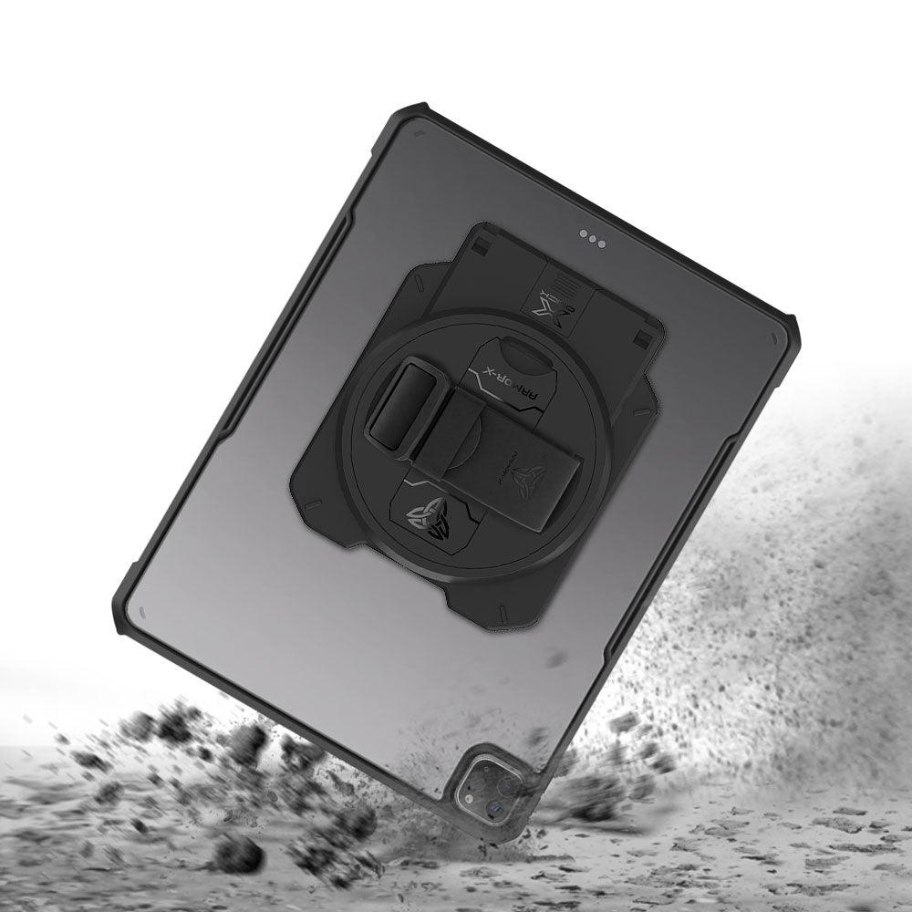 ARMOR-X iPad Pro 12.9 ( 3rd / 4th / 5th / 6th Gen. ) 2018 / 2020 / 2021 / 2022 Healthcare &amp; Medical-Grade Ultra Slim 4 Corner Impact Protection Case. Shock-absorbing Air-Pillow technology reinforces all four corners to help protect your device from accidental bumps and everyday drops in demanding healthcare environments.