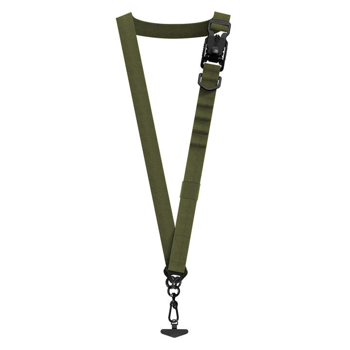 ARMOR-X Universal Shoulder Strap Phone Lanyard. Designed with additional loop, this lanyard does more than carry your phone. Easily attach earphones, AirTags, keys, sunglasses, or cards—freeing up your pockets while keeping everything organized and within easy reach.