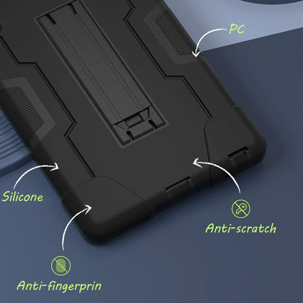 ARMOR-X Lenovo Tab K9 / Lenovo Tab One TB305 shockproof case, impact protection cover with kick stand. Rugged protective case with the best dropproof protection.