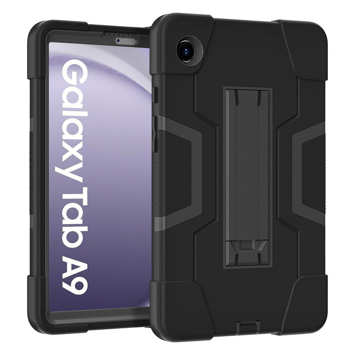 ARMOR-X Samsung Galaxy Tab A9 SM-X110 / SM-X115 shockproof case, impact protection cover with kick stand. Rugged case with kick stand. 