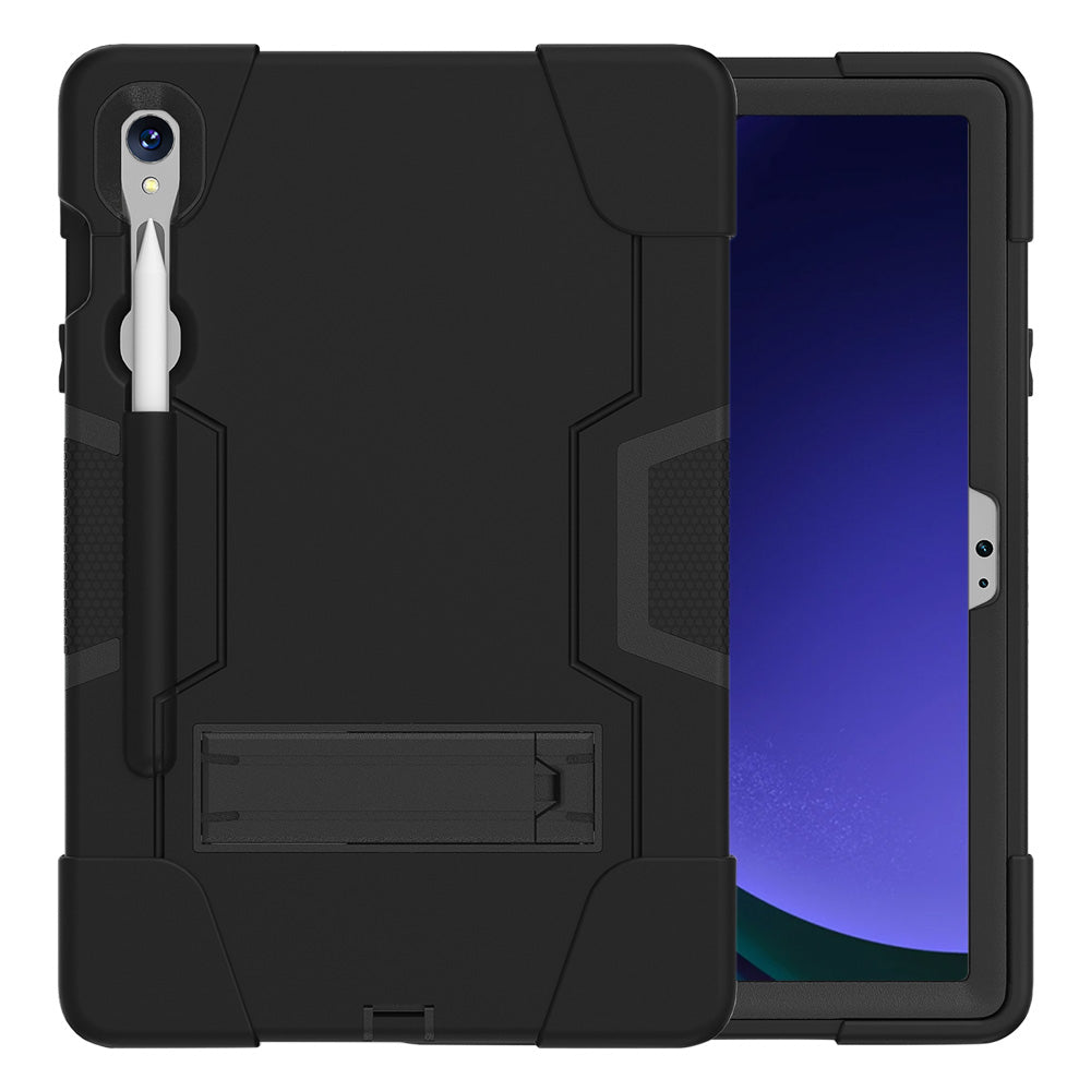 ARMOR-X Samsung Galaxy Tab S9 SM-X710 / X716 shockproof case, impact protection cover with kick stand. Rugged case with kick stand.