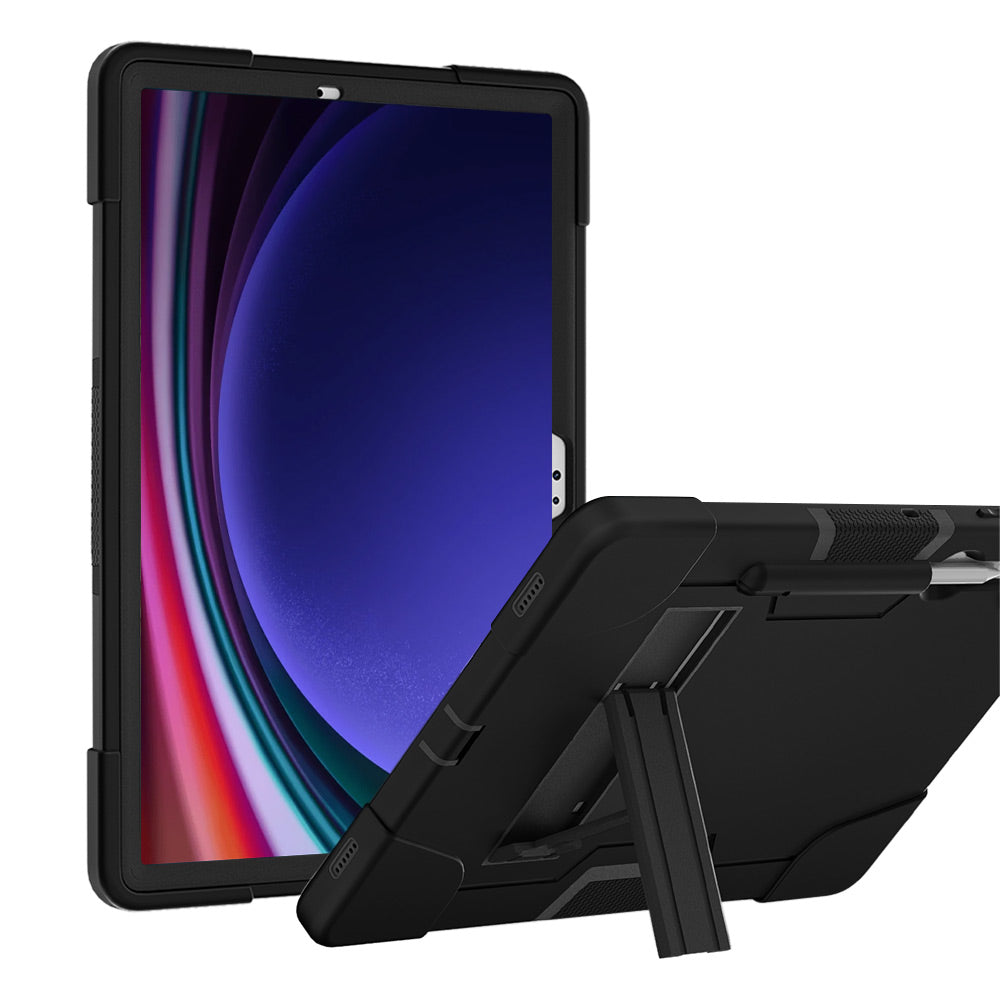ARMOR-X Samsung Galaxy Tab S9+ S9 Plus SM-X810 / X816 shockproof case, impact protection cover. Rugged case with kick stand.