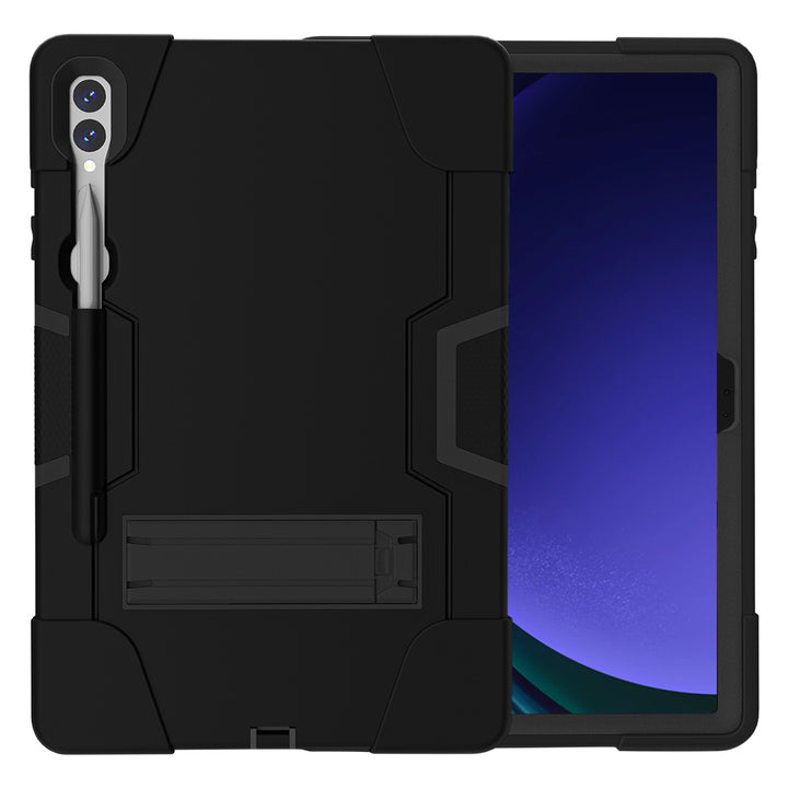 ARMOR-X Samsung Galaxy Tab S9+ S9 Plus SM-X810 / X816 shockproof case, impact protection cover with kick stand. Rugged case with kick stand.