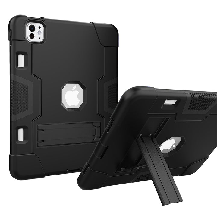ARMOR-X iPad Pro 11 ( M4 ) shockproof case, impact protection cover. Rugged case with kick stand.