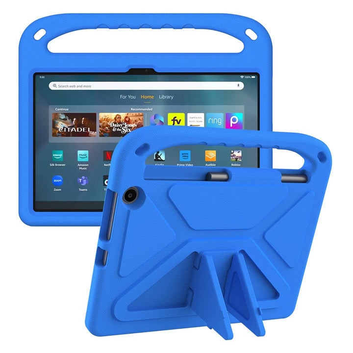 ARMOR-X Amazon Fire Max 11 Durable shockproof protective case with handle grip and kick-stand.