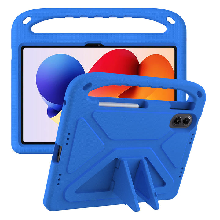 ARMOR-X Xiaomi Redmi Pad 2 Pro Durable shockproof protective case with handle grip and kick-stand.