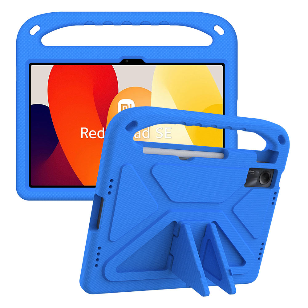 ARMOR-X Xiaomi Redmi Pad SE Durable shockproof protective case with handle grip and kick-stand.